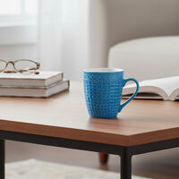 Excellent Houseware Porcelain Printed Mug, Blue, Packshot View