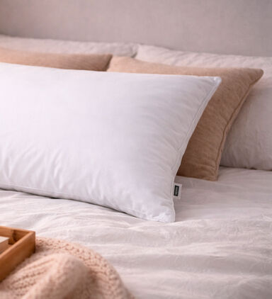 Home Deco and More Uma Cotton Pillow Case, White, 50x75-cm, Packshot View