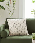 H and S Collection Palm Tree Printed Cushion, Packshot View