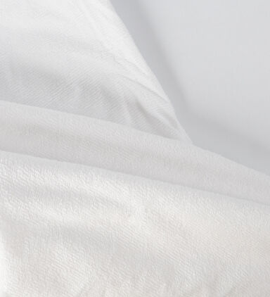 Home Deco and More Towel Reverse Mattress Protector, White, 200x200-cm, Packshot View