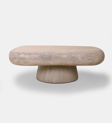 Home Deco and More Pebble Acacia Wood Coffee Table, Packshot View