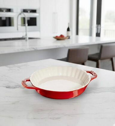 Staub Cherry Round Pie Dish 13cm, Packshot View