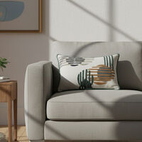 Home Deco and More Monros Cotton Rectangular Filled And Vaccumed Cushion, Packshot View