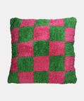 Kersten Checkered Square-shape Cotton Cushion, Packshot View