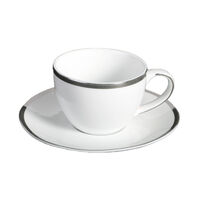 Silver-rimmed Cups 6-piece Set