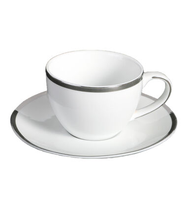 Silver-rimmed Cups 6-piece Set