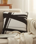 Baci Milano Optical Print Velvet Throw Pillow, Packshot View