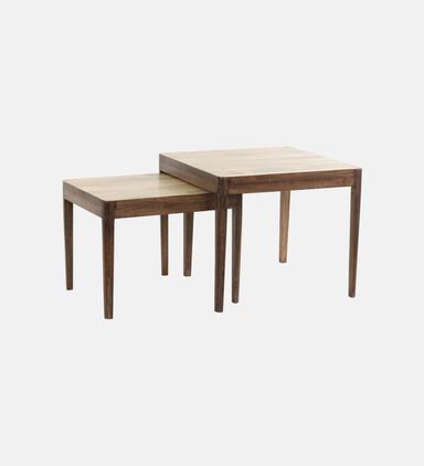Light and Living Stijn Wood Side Tables 2-piece Set, Packshot View