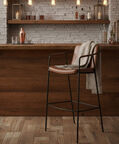 Dan Form Boto Synthetic Leather Bar Chair, Brown, Packshot View