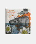 Hippo Birthday Square Napkins