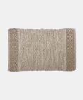 Woven Recycled Cotton Plush Striped Rug