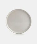 Home Deco and More Ceramic Ribbed Round Plate, Packshot View