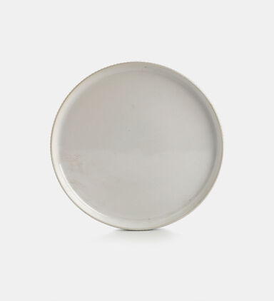 Home Deco and More Ceramic Ribbed Round Plate, Packshot View