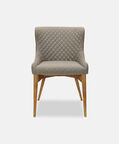 Home Deco and More Coco Quilt Dining Chair, Taupe, 61x55x84-cm, Packshot View