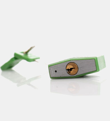 Aluminum Vinyl Cover 4-pin Padlock