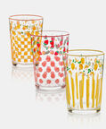Home Deco and More Strawberry-print Drinking Glass, Packshot View