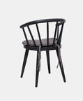 Home Deco and More Augusta Wooden Dining Chair, Black, 53x48x76-cm, Packshot View