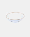 Gold-rimmed Porcelain Breakfast Bowl