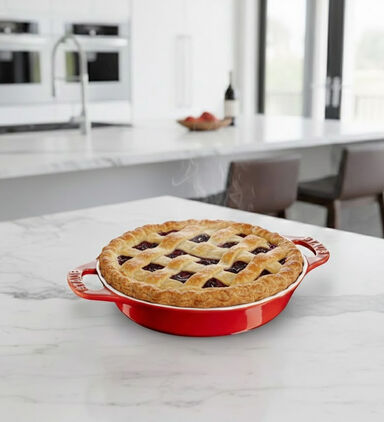 Staub Cherry Round Pie Dish 13cm, Packshot View