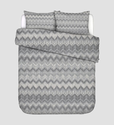 Home Deco and More Single Cotton Sateen Combed Microcheck Duvet Cover 4-piece Set, Multicolor, 120x200-cm, Packshot View