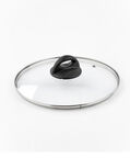 Simple Glass Handled Round Lid