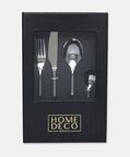 Home Deco and More Forge Stainless Steel 18/0 Shiny-finish 24 Piece Cutlery Set, Packshot View