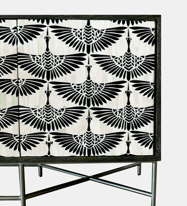 Home Deco and More Swan Iron Buffet Table 203 X 45.5 X 81 Cm, Packshot View