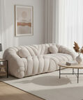 Home Deco and More Wave-patterned 3-seater Sofa, Packshot View
