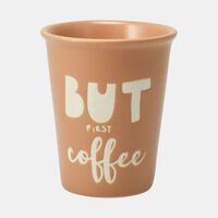 Siaki Stoneware Drink More Coffee Mug, Packshot View