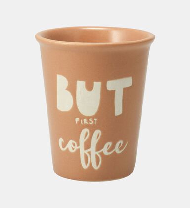 Siaki Stoneware Drink More Coffee Mug, Packshot View