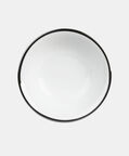 Silver-rimmed Breakfast Bowl