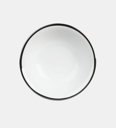 Silver-rimmed Breakfast Bowl