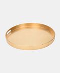 Home Deco and More Tray Round Gold, Packshot View