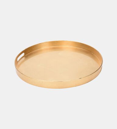 Home Deco and More Tray Round Gold, Packshot View