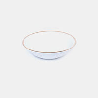 Gold-rimmed Porcelain Salad Bowl - 26 Cm
