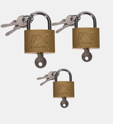 Metal Padlock 3-piece Set