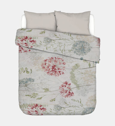 Home Deco and More King Polycotton Country Meadow Front Duvet Cover 4-piece Set, Multicolor, 220x240-cm, Packshot View