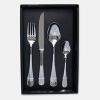Home Deco and More Stainless Steel 18/0 Shiny Silver 24-piece Cutlery Set, Packshot View