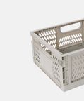 Home Deco and More Rectangular Foldable Basket, Grey, L, Packshot View
