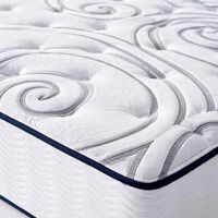 Home Deco and More Pokebed Plus Mattress, White, 200x195x25-cm, Packshot View