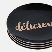 Suiree Noire 4-piece Plates Set