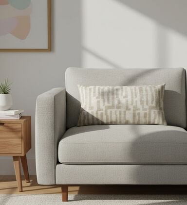 Kersten Stripped Rectangular Cushion, Packshot View