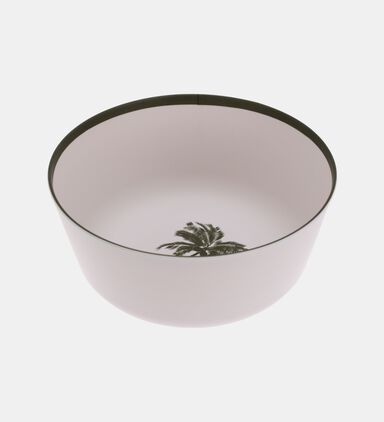 Melamine Palm Tree-print Round Bowl