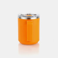 Redcliffs Outdoor Stainless Steel Interior Drinking Mug, Orange, Packshot View