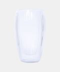 Double Wall Stripe Clear Glass Mug 2-piece Set - 350ml