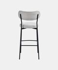 Home Deco and More Archie Fabric Steel Bar Chair Grey, Packshot View