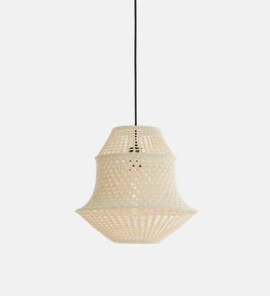 Light and Living Benira Cotton Pendant Lamp, Brown, 60x60x40-cm, Packshot View