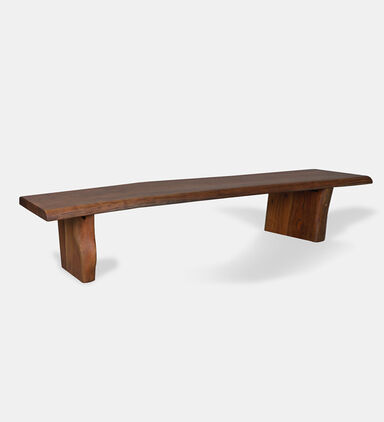 Home Deco and More Ethnic Acacia Wood Bench, Dark-brown, 300-cm, Packshot View