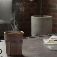 Excellent Houseware Stoneware Mug, Light-pink, 280-ml, Packshot View