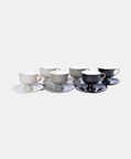French 6-piece Coffee Cup Saucer Set